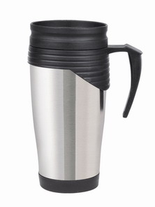 Stainless steel travel mugs